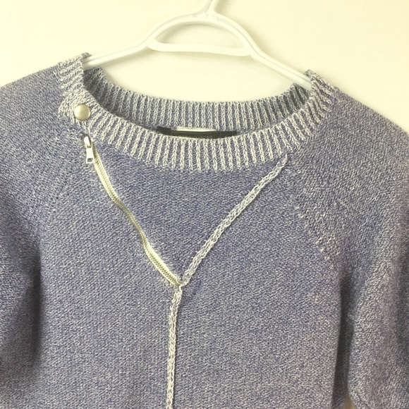 BCBG Maxazria knit sweater dress XS denim look - Picture 4 of 8